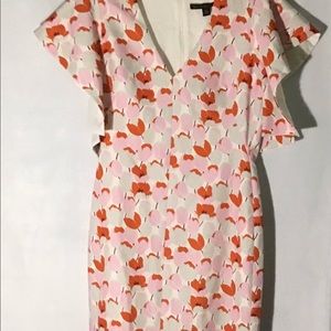 NWOT Black Halo Floral Dress with Flutter Sleeves